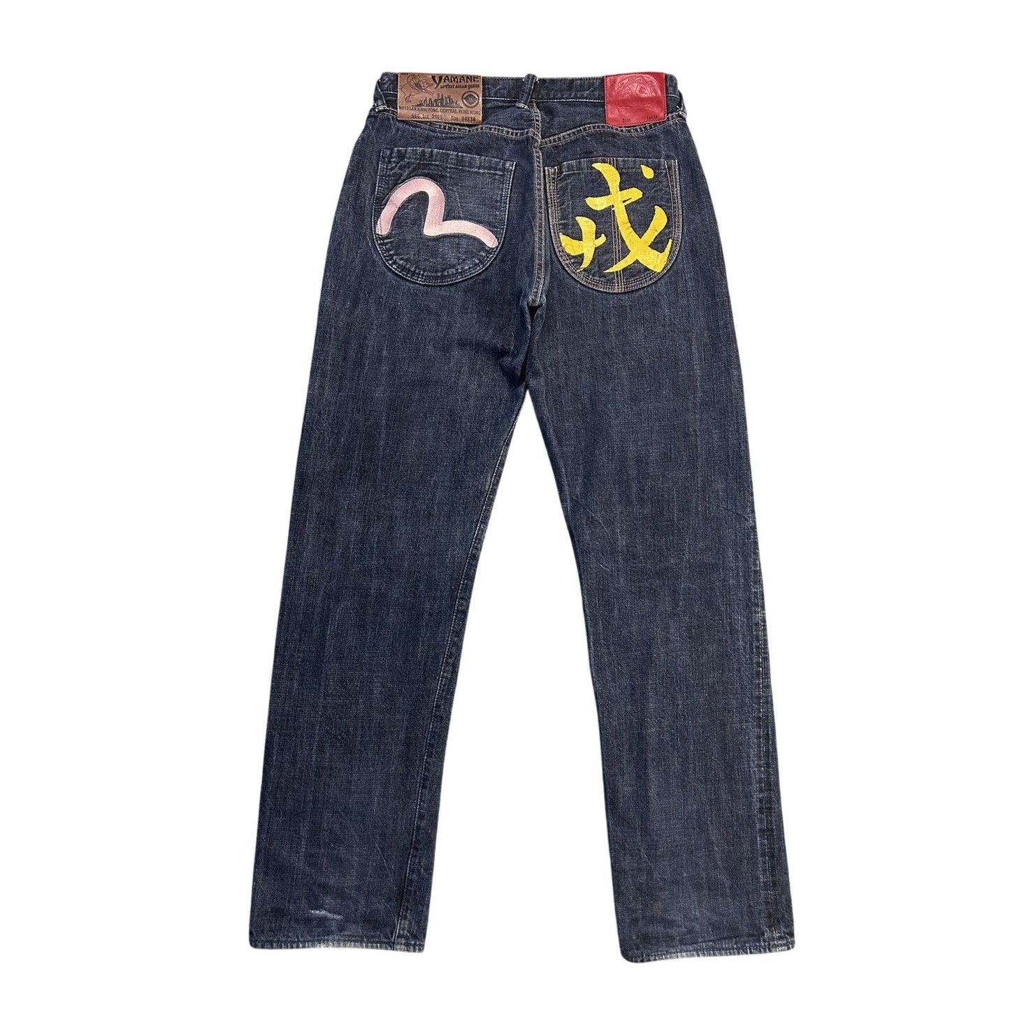 Evisu Yamane jeans vintage selvedge embroidery seagull Y2K