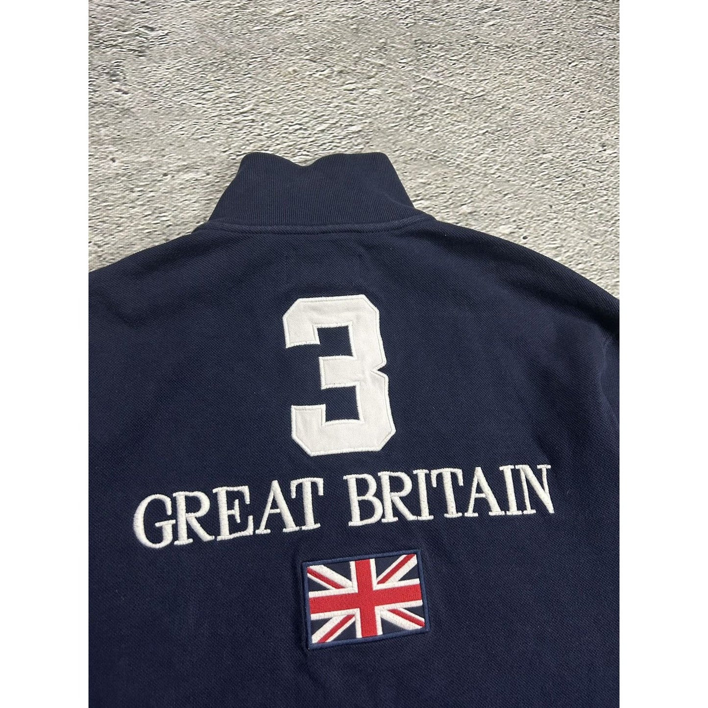 Polo Ralph Lauren Great Britain big pony flag zip sweatshirt