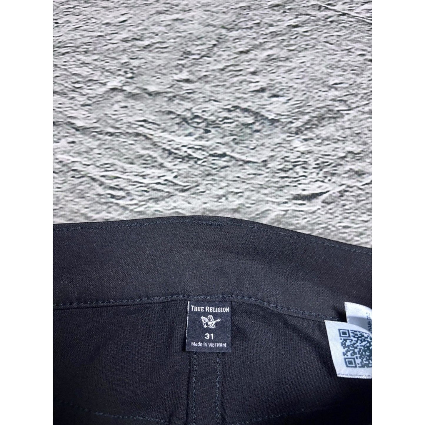 True Religion vintage jeans Waxed black painted Hedi