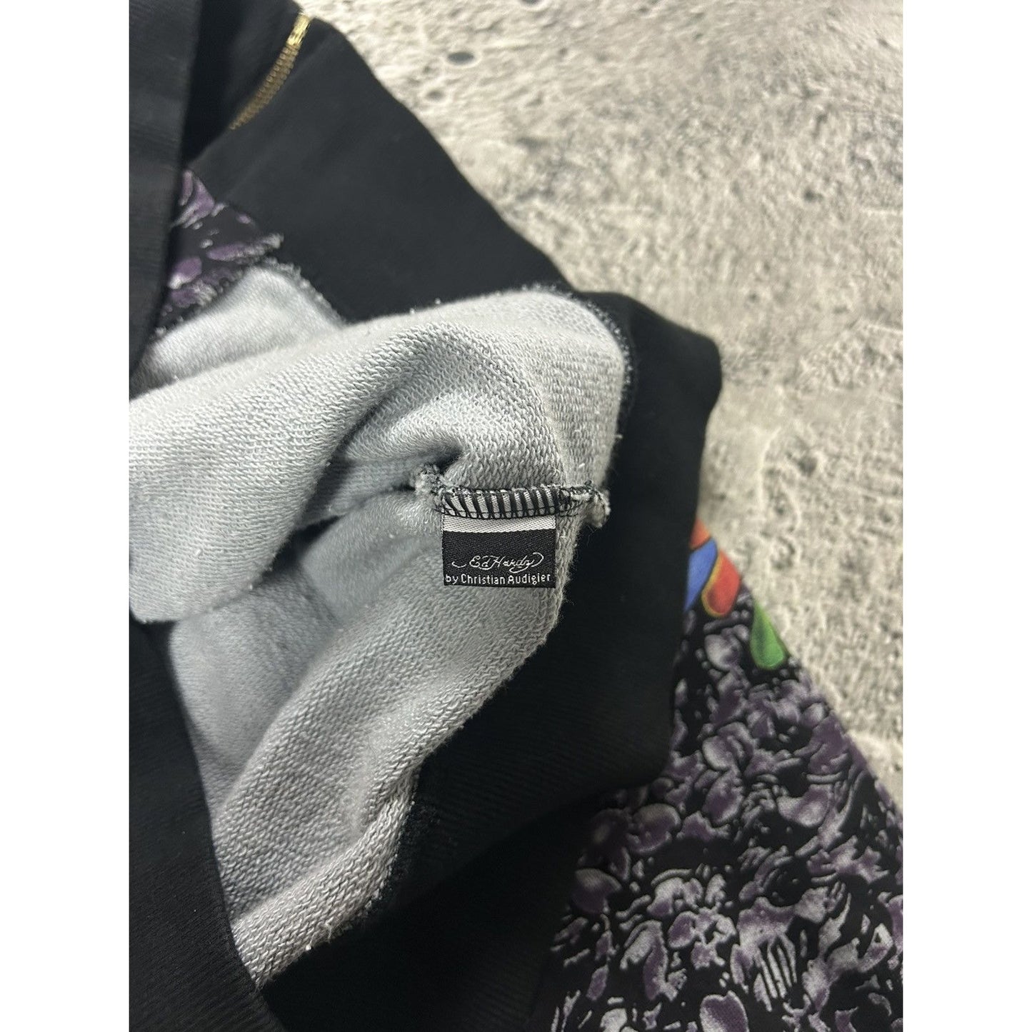 Ed Hardy zip hoodie purple vintage Y2K Christian Audigier