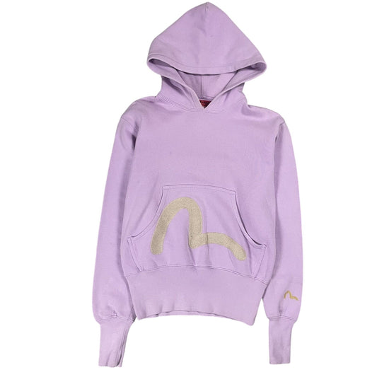 Evisu hoodie pink vintage big logo seagull embroidery Yamane