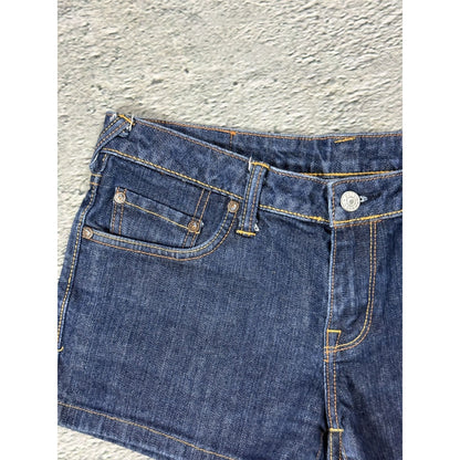 Evisu mini shorts flowers logo vintage jeans jorts sample