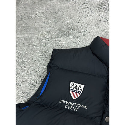 Chief Keef Polo Ralph Lauren vintage puffer vest black USA