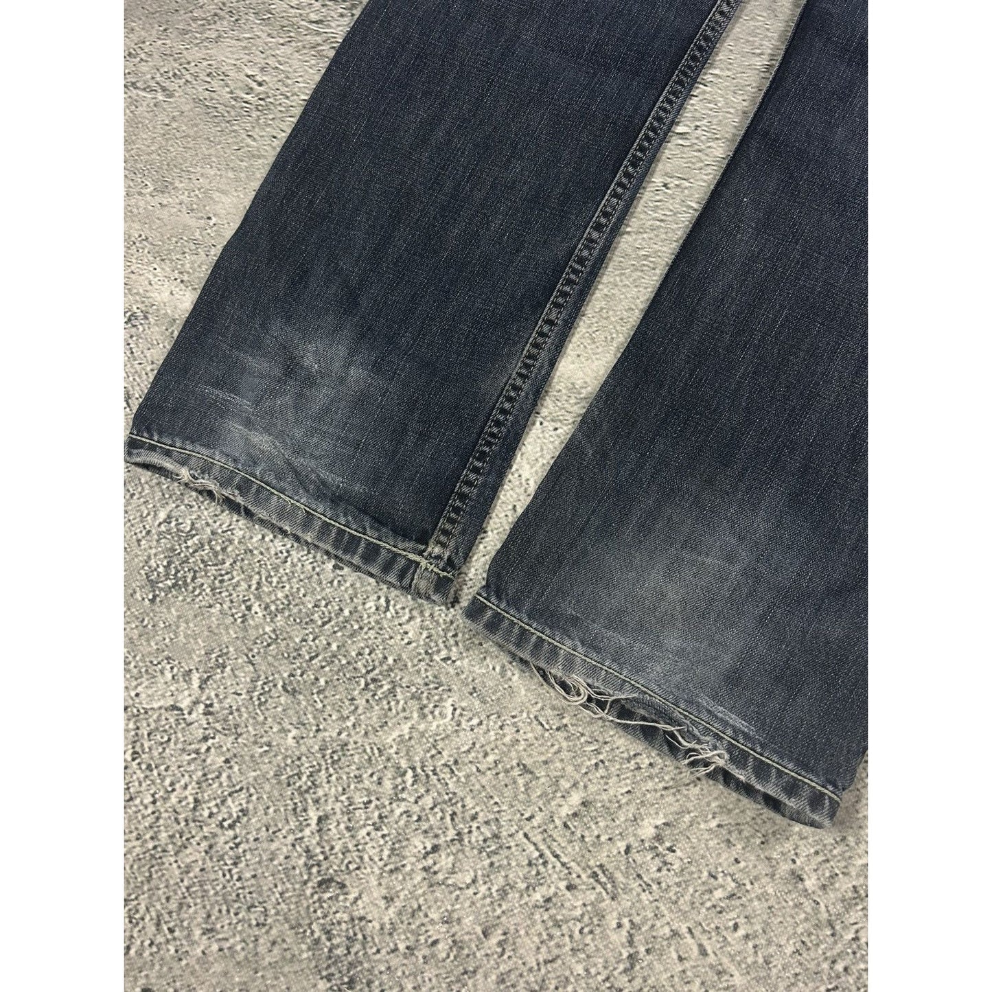 Evisu x Puma jeans vintage grey bootcut mint seagulls