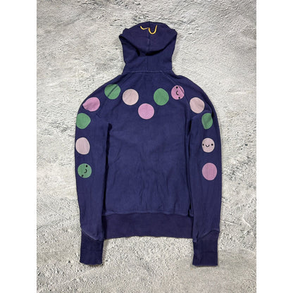 Evisu zip hoodie daicock big logo navy logo hoodie