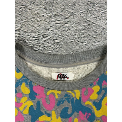 Evisu sweatshirt multicolor camo Bape style Y2K