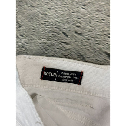 True Religion jeans biker rocco white washed Y2K slim skinny