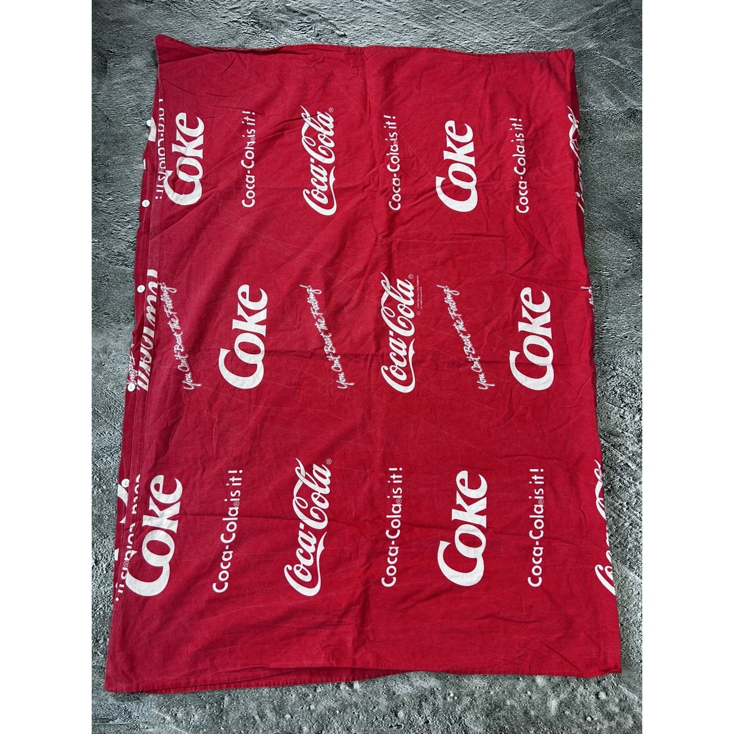 Coca Cola vintage sheets 90s berdom red fullprint