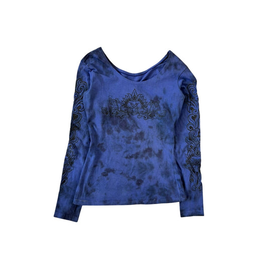 Vintage Y2K Longsleeve navy blue