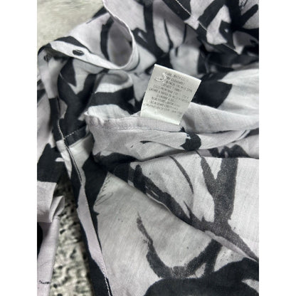 Gucci shirt white black abstract longsleeve Tom Ford era