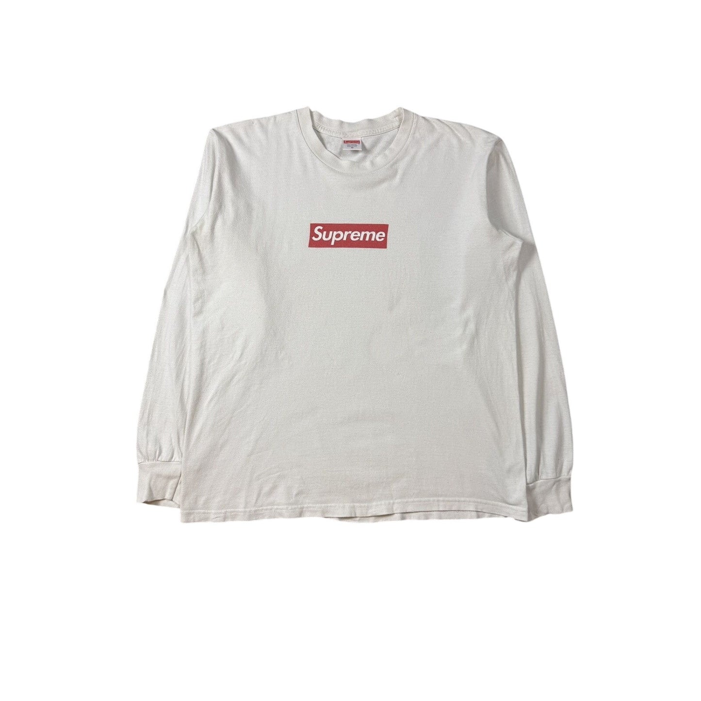 Supreme bogo longsleeve T-shirt box logo FW20 white red