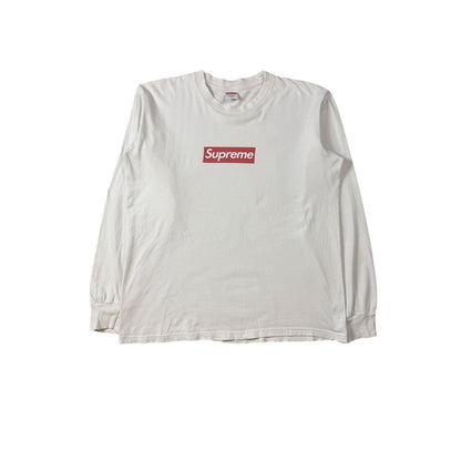 Supreme bogo longsleeve T-shirt box logo FW20 white red
