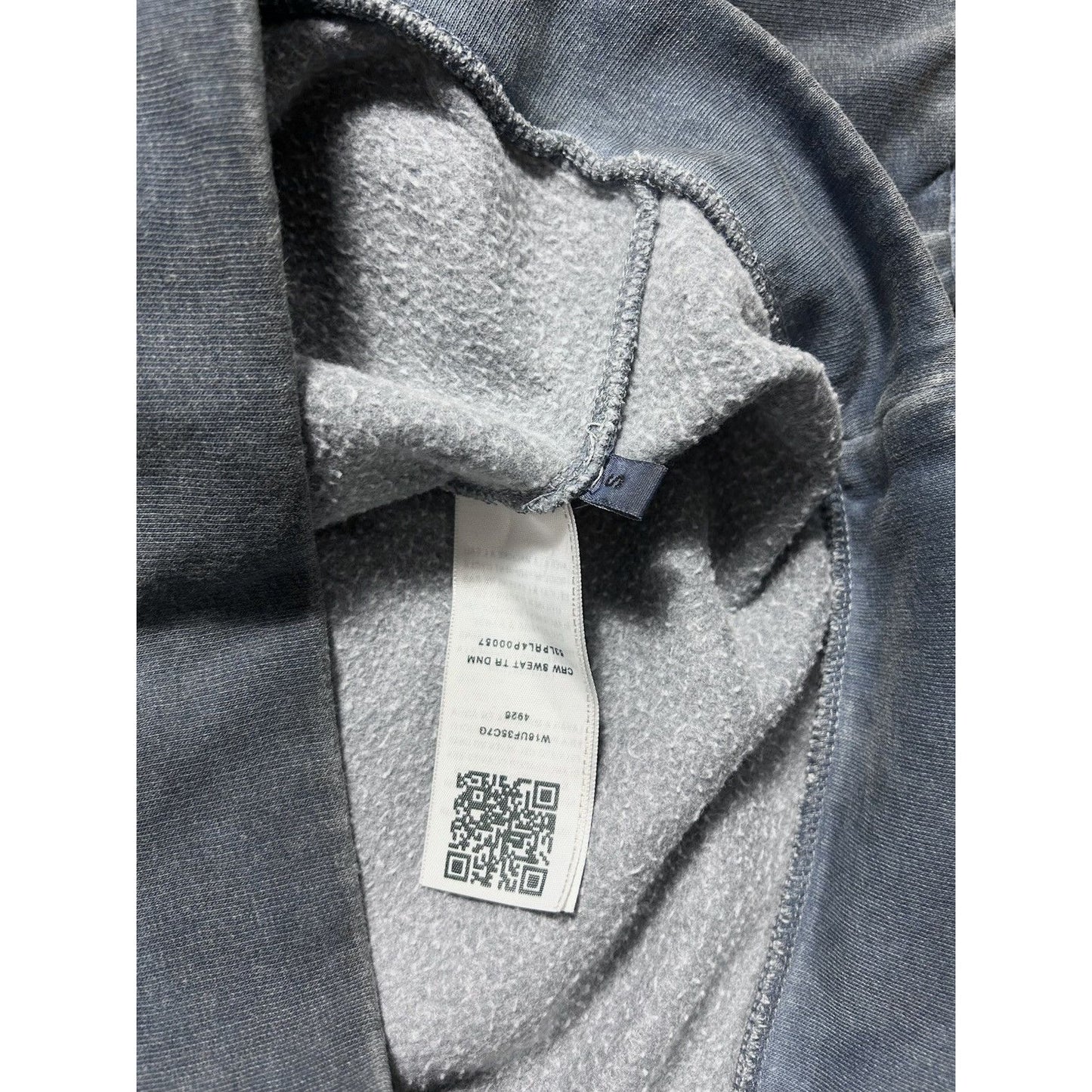 True Religion sweatshirt vintage big logo Y2K grey denim