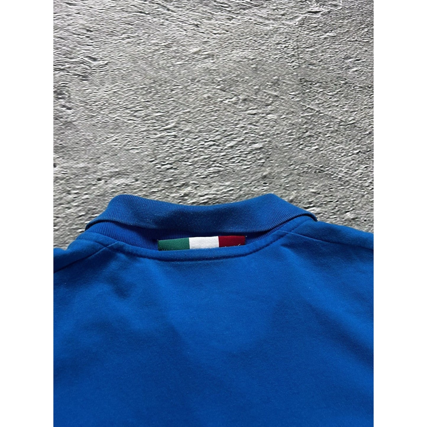 Italy Adidas vintage polo T-shirt blue Chief Keef