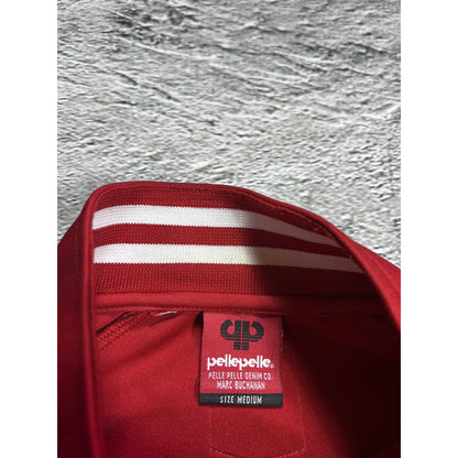 Pelle Pelle vintage track suit red white zip Classique