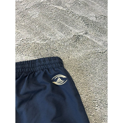 Adidas Munster Rugby vintage nylon track pants navy baggy