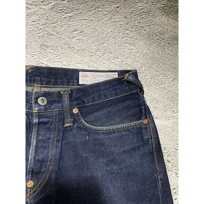 Evisu jeans vintage navy white seagulls selvedge