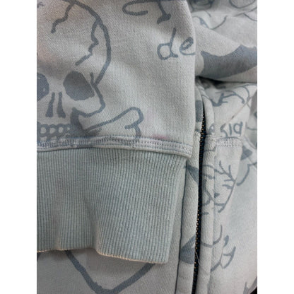Ed Hardy zip hoodie baby blue vintage Y2K Christian Audigier