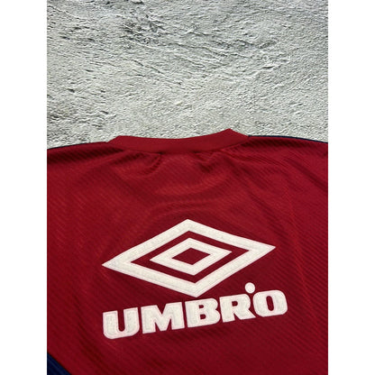 England vintage Umbro training jersey 1994 1894 navy red