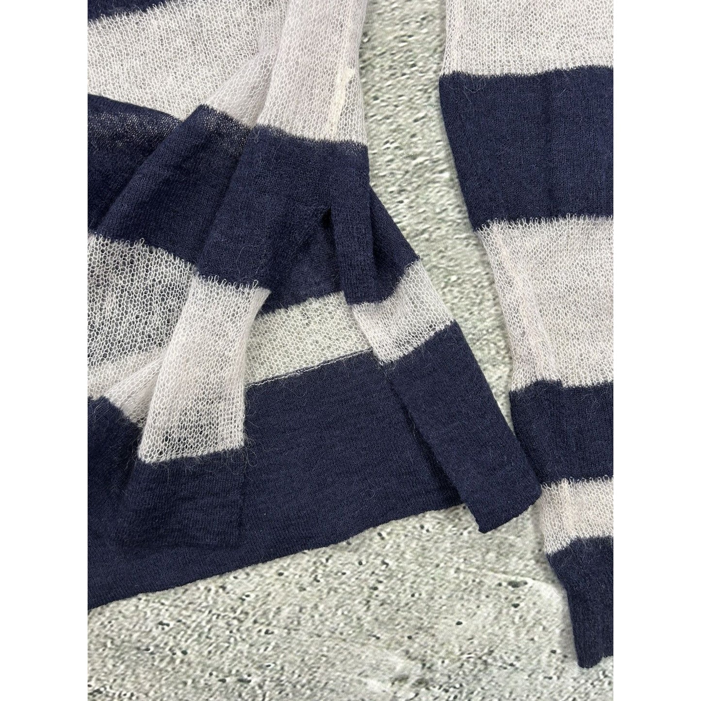 Acne Studios Mohair Sweater Octave SS14 Striped Navy White