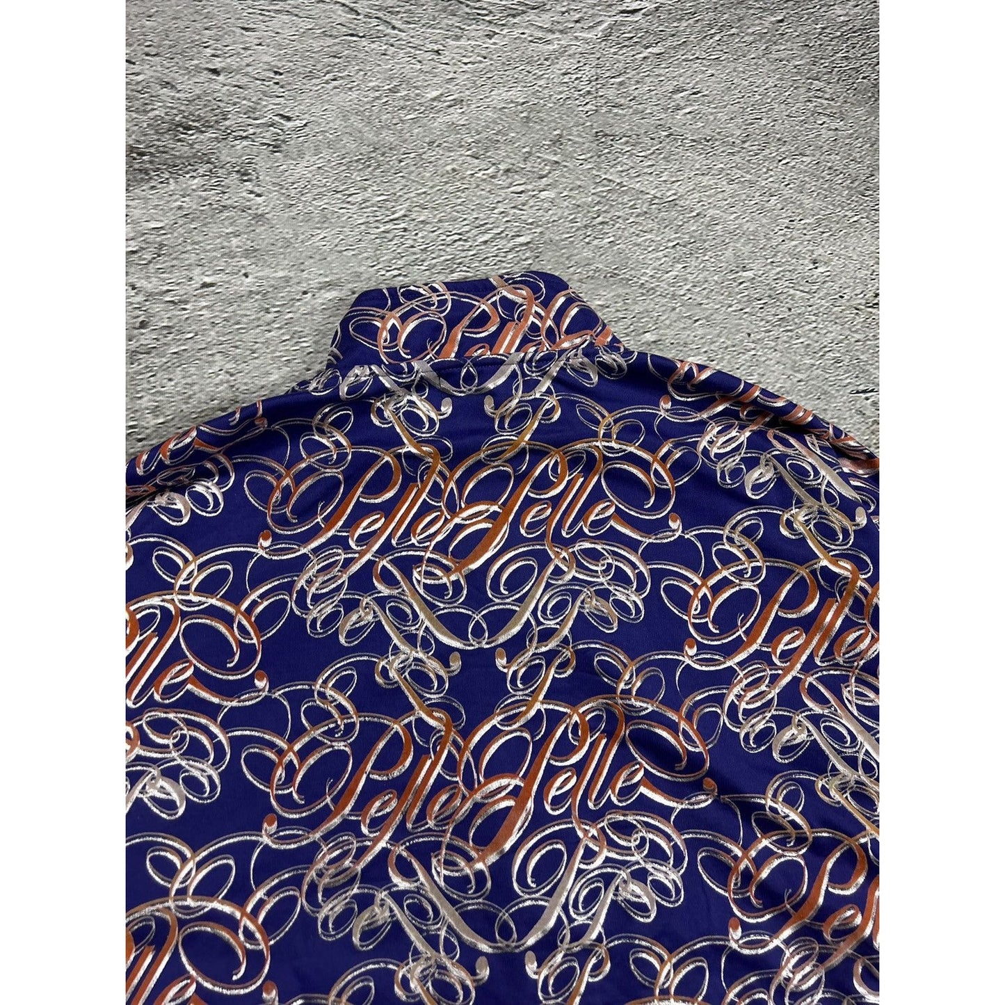 Pelle Pelle track jacket monogram big logo 90s purple Y2K