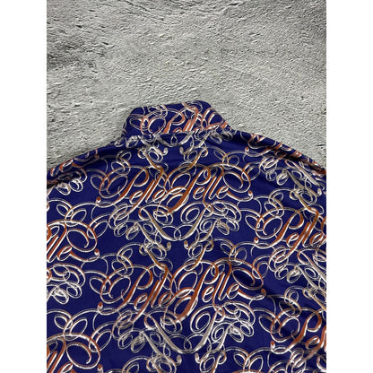 Pelle Pelle track jacket monogram big logo 90s purple Y2K