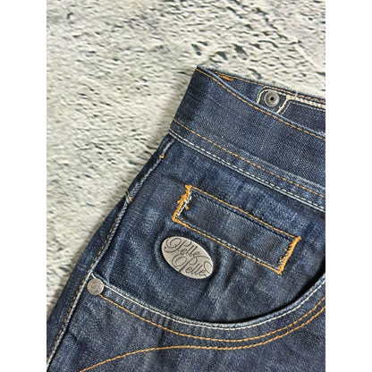 Pelle Pelle vintage navy blue jeans Y2K baggy denim big logo