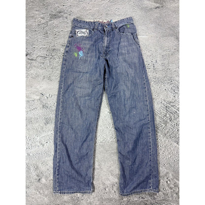 Ecko Baggy Painted hip-hop jeans denim pants Y2K