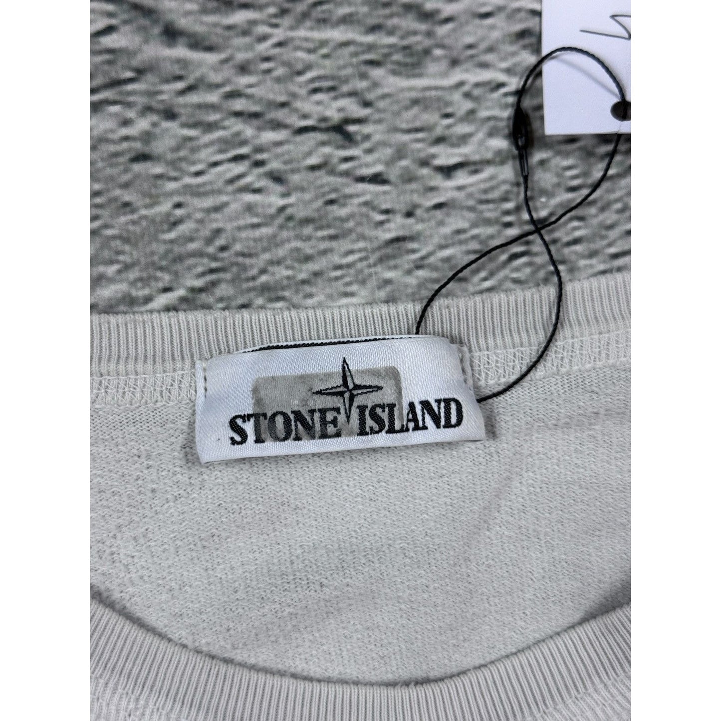 Stone island white crewneck sweatshirt