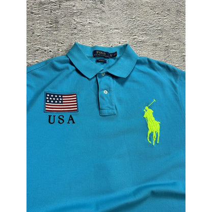 Polo Ralph Lauren USA Polo T-shirt Chief Keef vintage flag