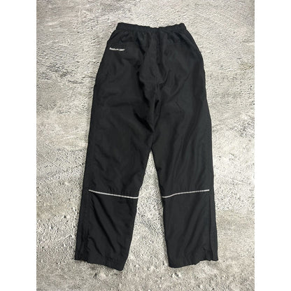 Reebok nylon track pants parachute black Y2K reflective