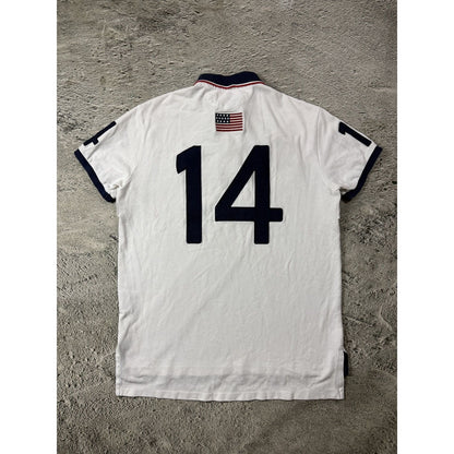 Chief Keef Polo Ralph Lauren USA Polo T-shirt red stripe