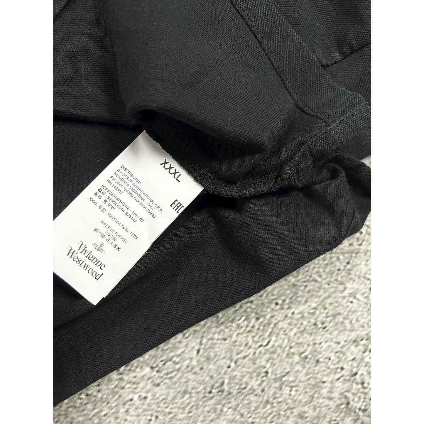Vivienne Westwood longsleeve polo t-shirt black small logo