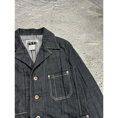 Issey Miyake Fete denim jacket pleated vintage made in Japan