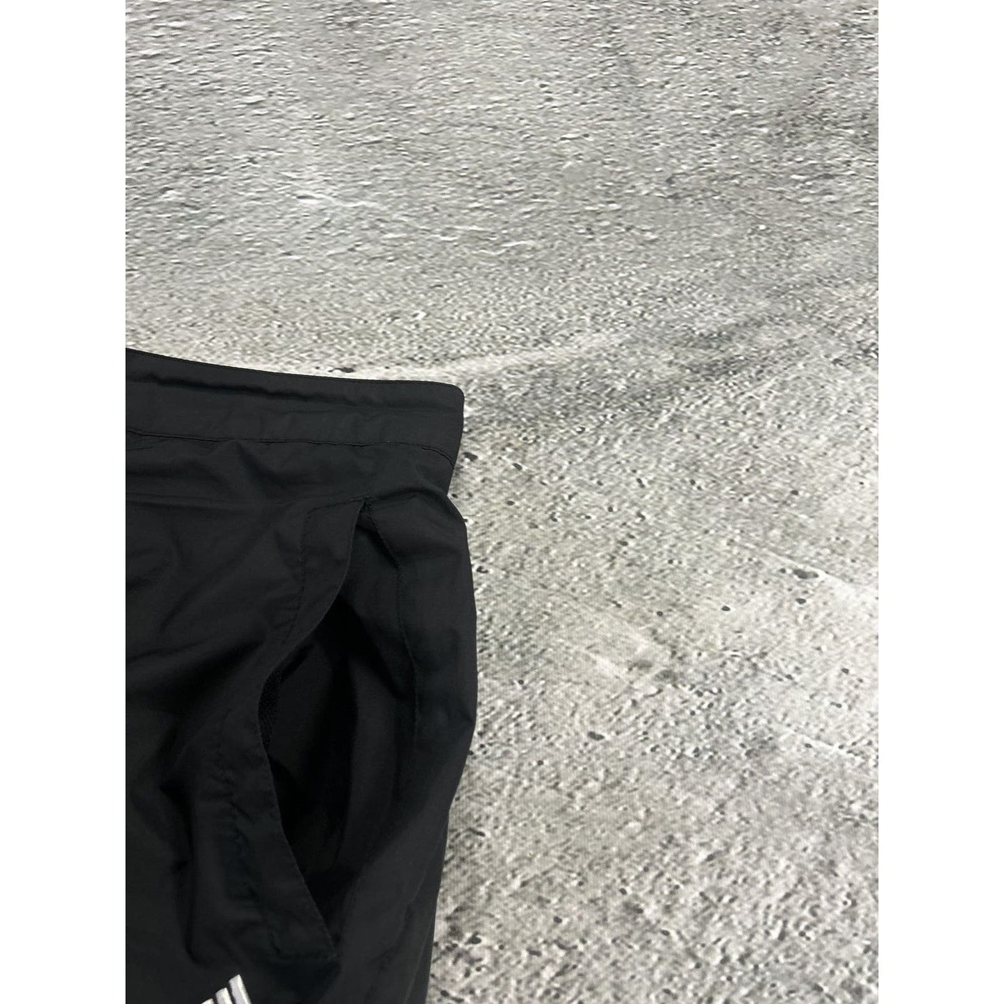 Adidas vintage black nylon track pants small logo 2000s
