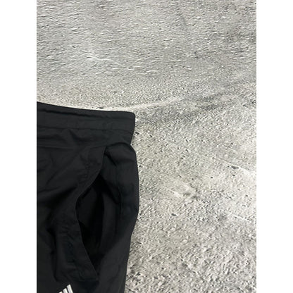 Adidas vintage black nylon track pants small logo 2000s