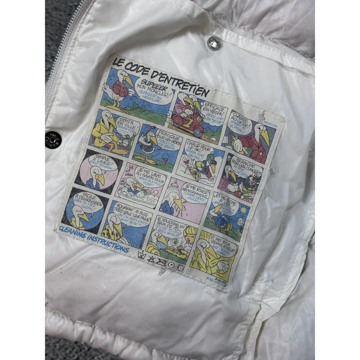 Moncler puffer jacket vest 80s detachable sleeves down