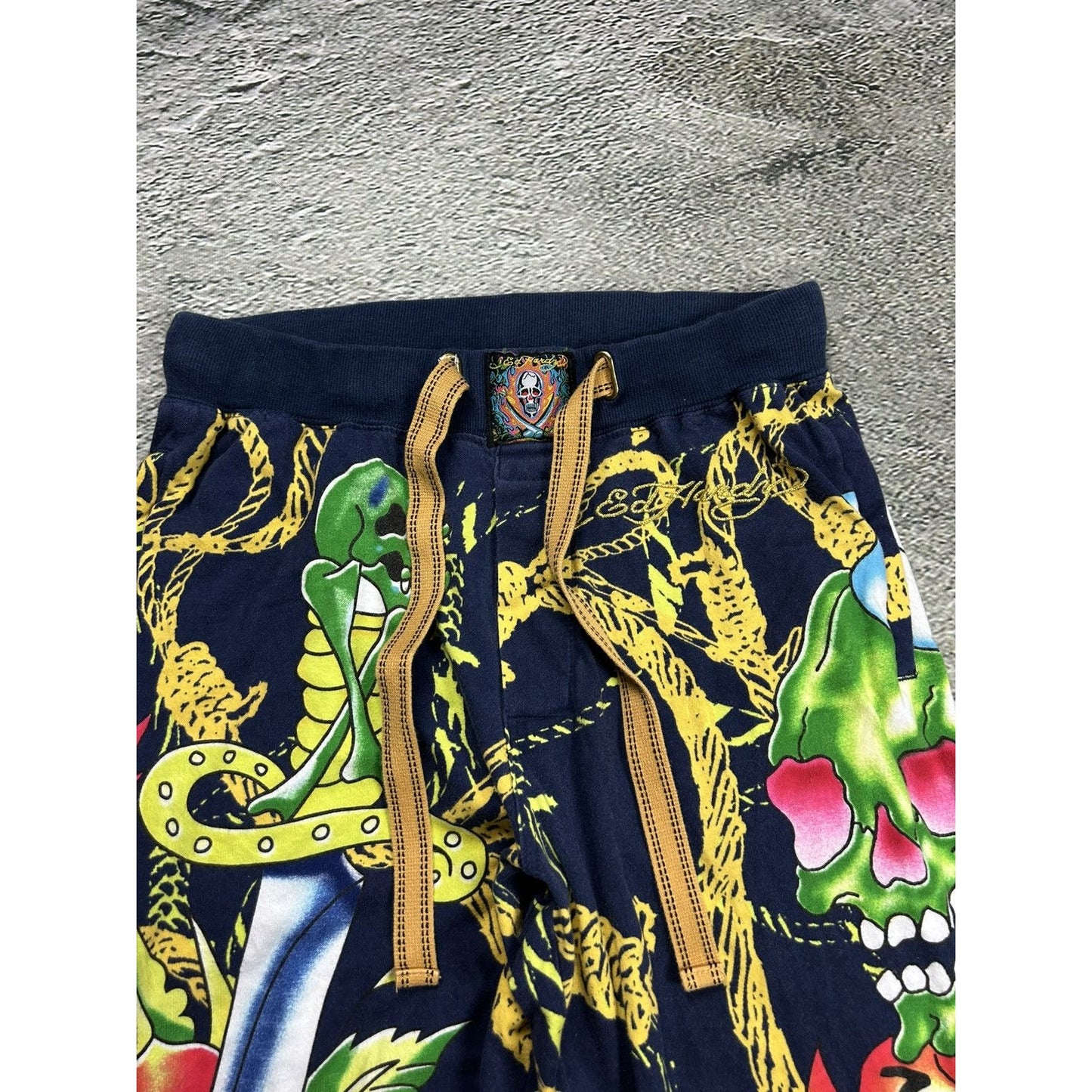 Ed Hardy Christian Audigier vintage sweatpants crazy Y2K
