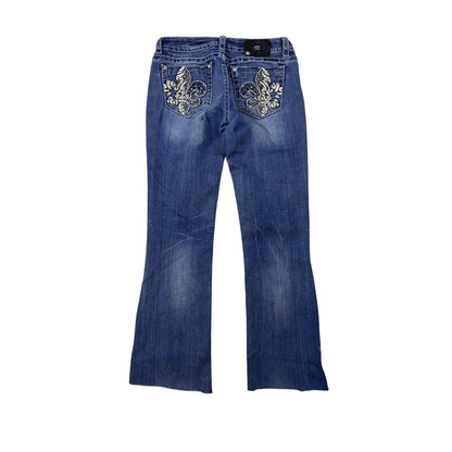 Miss Me rhinestone glitter jeans Y2K flared