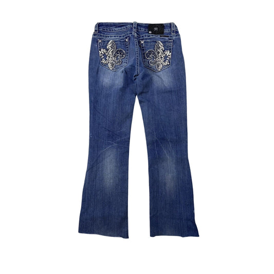 Miss Me rhinestone glitter jeans Y2K flared