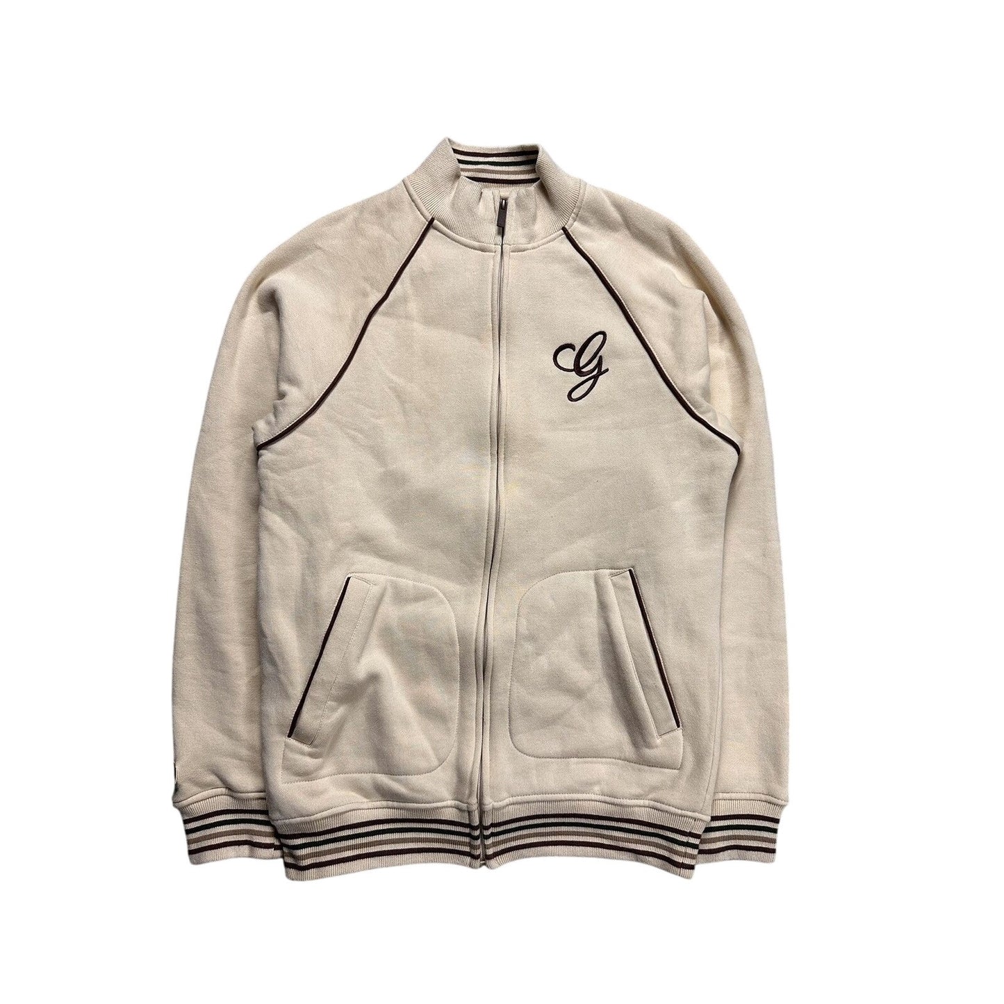 G Unit zip sweatshirt track jacket beige vintage