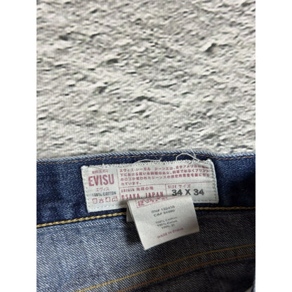 Evisu jeans vintage selvedge denim vintage red kanji seagull
