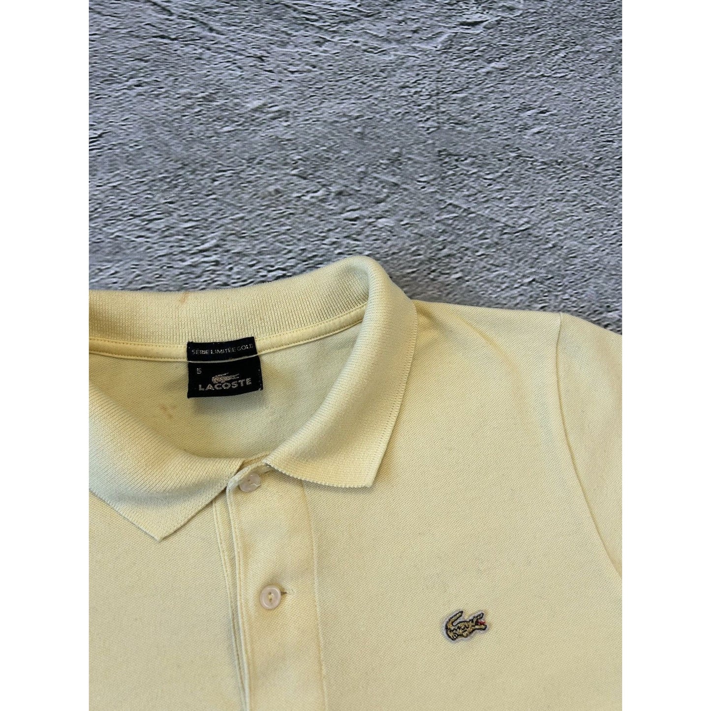 Lacoste polo t-shirt yellow Serie Limitee Gold Limited
