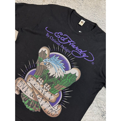 Ed Hardy By Christian Audigier vintage Black t-shirt Eagle