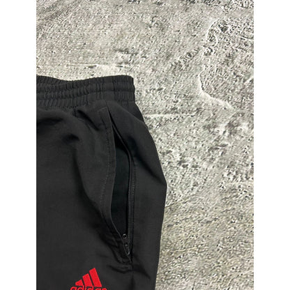 Adidas vintage black red track pants small logo 2000s