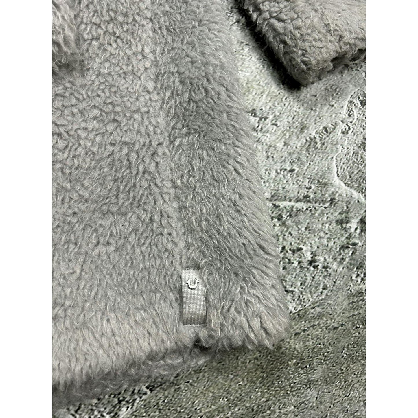 True Religion fur grey rare