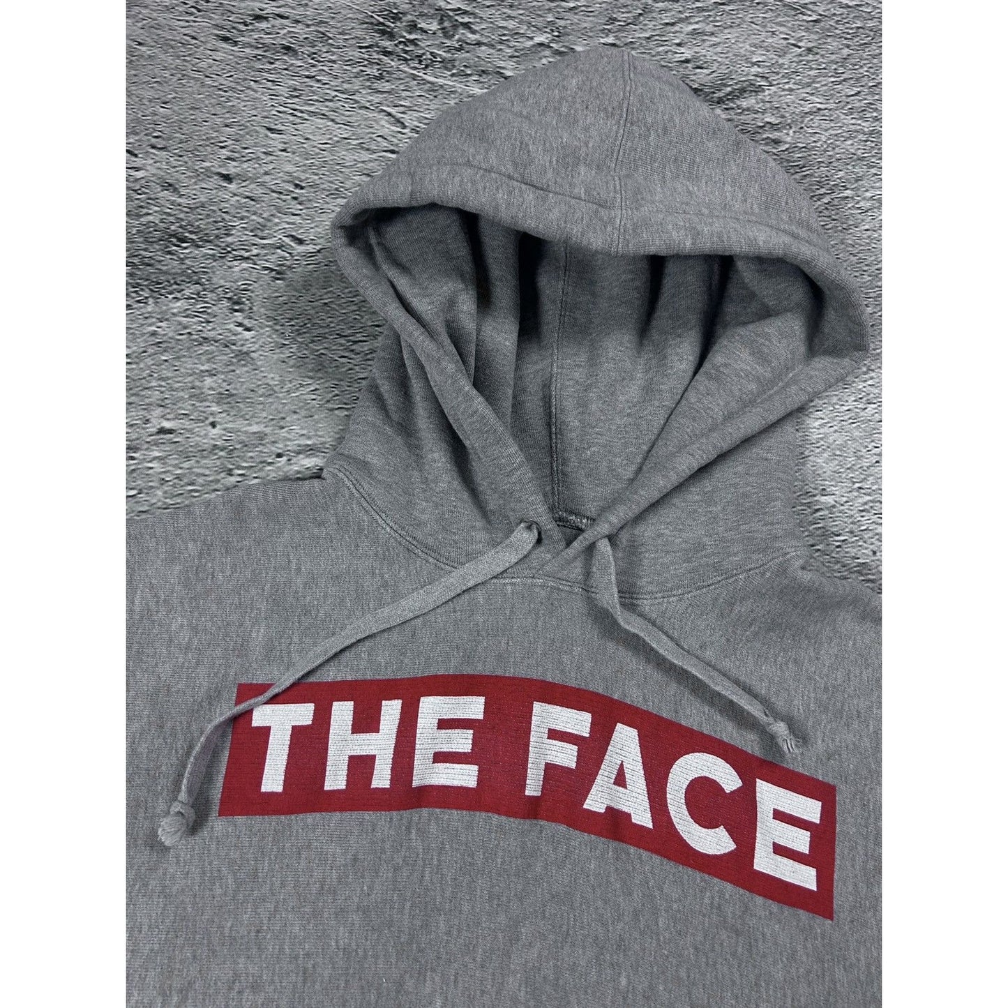 Gucci hoodie „The Face” box logo grey oversized sweatshirt
