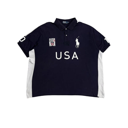 Chief Keef Polo Ralph Lauren USA vintage shirt navy blue