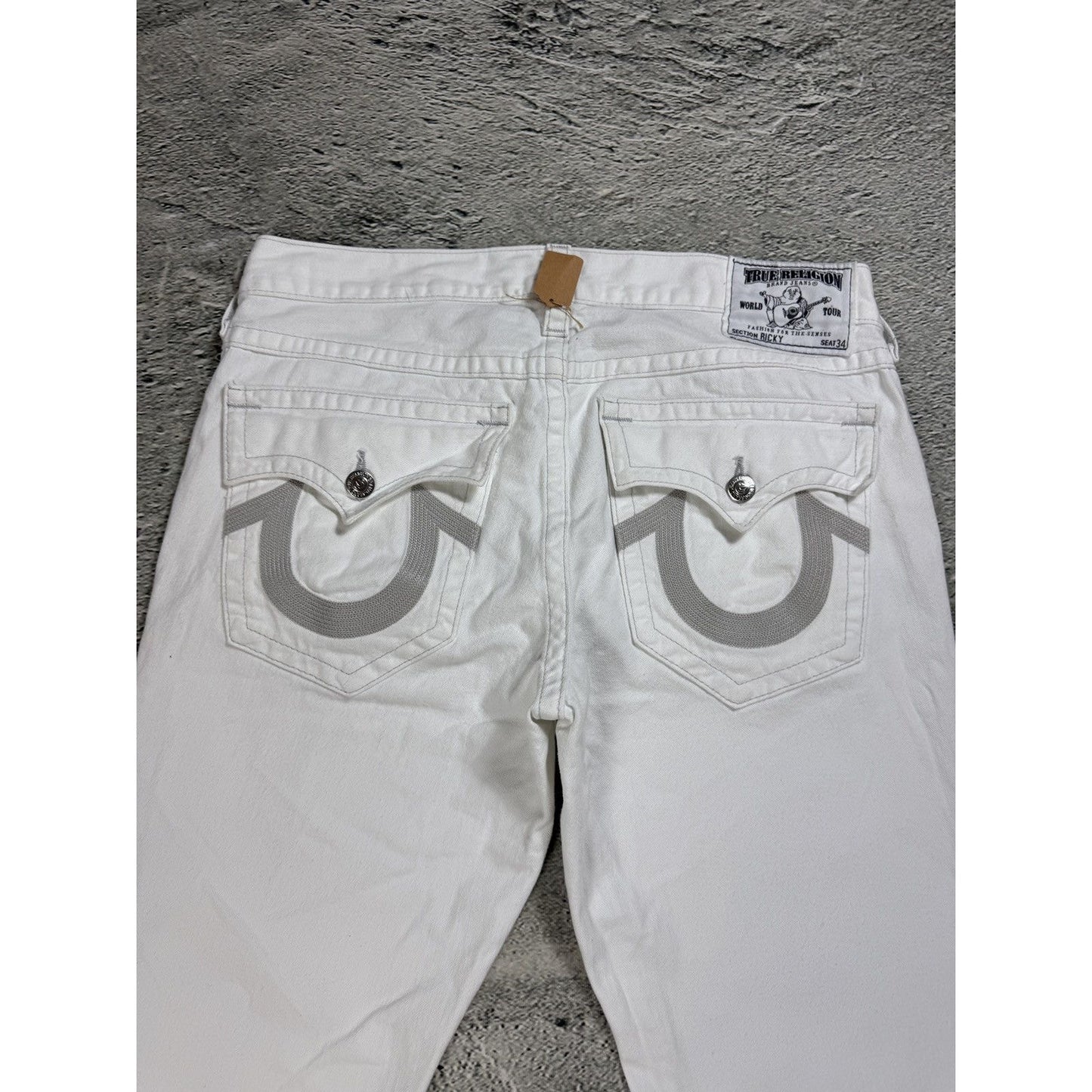 True Religion vintage white jeans Ricky