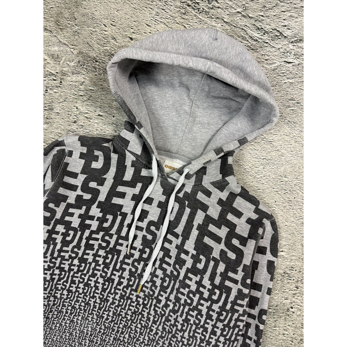 Diesel vintage gray full print Y2K big logo
